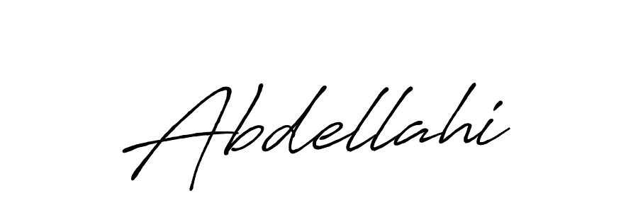 Use a signature maker to create a handwritten signature online. With this signature software, you can design (Antro_Vectra_Bolder) your own signature for name Abdellahi. Abdellahi signature style 7 images and pictures png