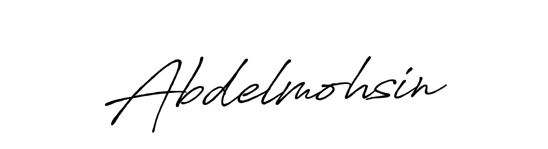 Use a signature maker to create a handwritten signature online. With this signature software, you can design (Antro_Vectra_Bolder) your own signature for name Abdelmohsin. Abdelmohsin signature style 7 images and pictures png