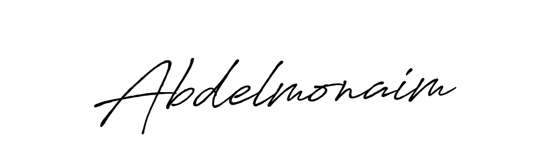 Make a beautiful signature design for name Abdelmonaim. With this signature (Antro_Vectra_Bolder) style, you can create a handwritten signature for free. Abdelmonaim signature style 7 images and pictures png