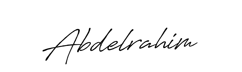 How to make Abdelrahim name signature. Use Antro_Vectra_Bolder style for creating short signs online. This is the latest handwritten sign. Abdelrahim signature style 7 images and pictures png