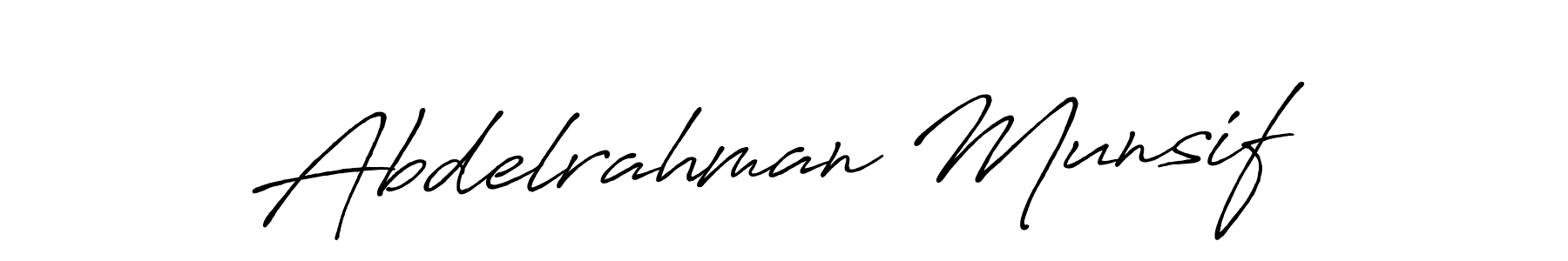 Also we have Abdelrahman Munsif name is the best signature style. Create professional handwritten signature collection using Antro_Vectra_Bolder autograph style. Abdelrahman Munsif signature style 7 images and pictures png