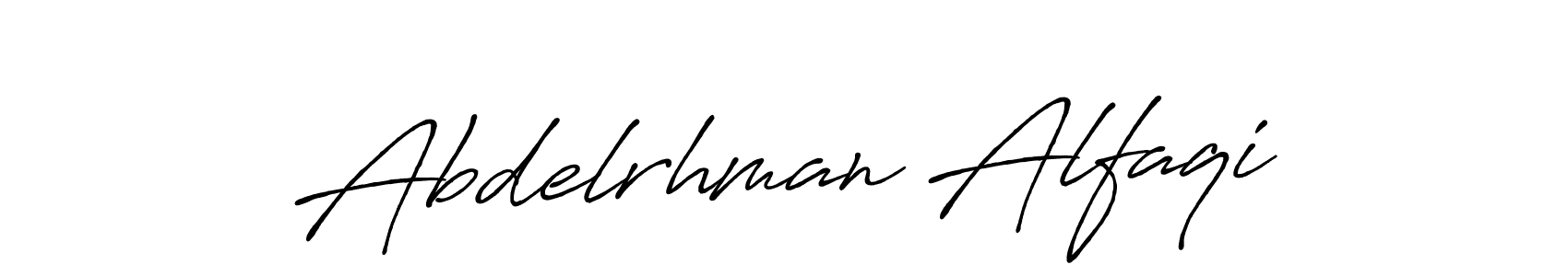 Make a beautiful signature design for name Abdelrhman Alfaqi. With this signature (Antro_Vectra_Bolder) style, you can create a handwritten signature for free. Abdelrhman Alfaqi signature style 7 images and pictures png