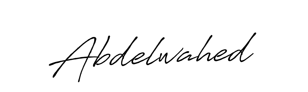 Design your own signature with our free online signature maker. With this signature software, you can create a handwritten (Antro_Vectra_Bolder) signature for name Abdelwahed. Abdelwahed signature style 7 images and pictures png