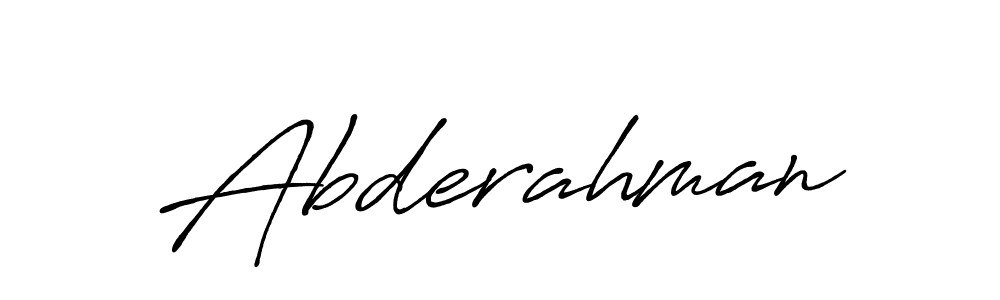 Use a signature maker to create a handwritten signature online. With this signature software, you can design (Antro_Vectra_Bolder) your own signature for name Abderahman. Abderahman signature style 7 images and pictures png