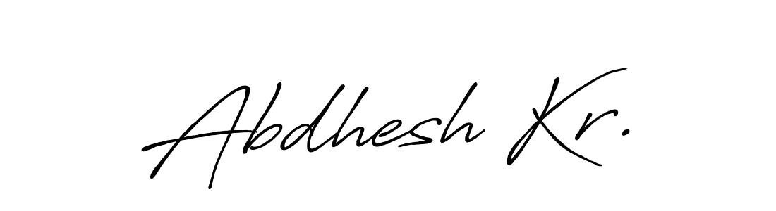 Use a signature maker to create a handwritten signature online. With this signature software, you can design (Antro_Vectra_Bolder) your own signature for name Abdhesh Kr.. Abdhesh Kr. signature style 7 images and pictures png