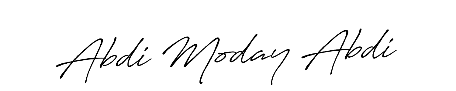 Create a beautiful signature design for name Abdi Moday Abdi. With this signature (Antro_Vectra_Bolder) fonts, you can make a handwritten signature for free. Abdi Moday Abdi signature style 7 images and pictures png