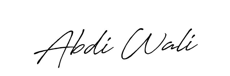 You should practise on your own different ways (Antro_Vectra_Bolder) to write your name (Abdi Wali) in signature. don't let someone else do it for you. Abdi Wali signature style 7 images and pictures png