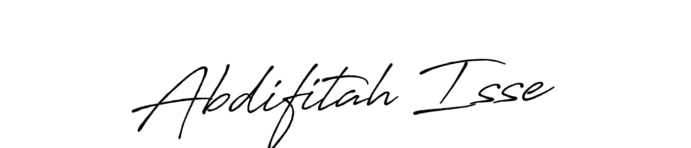 The best way (Antro_Vectra_Bolder) to make a short signature is to pick only two or three words in your name. The name Abdifitah Isse include a total of six letters. For converting this name. Abdifitah Isse signature style 7 images and pictures png