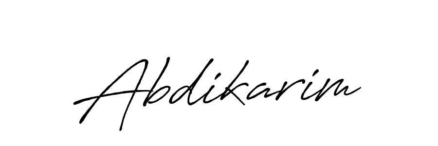 Design your own signature with our free online signature maker. With this signature software, you can create a handwritten (Antro_Vectra_Bolder) signature for name Abdikarim. Abdikarim signature style 7 images and pictures png