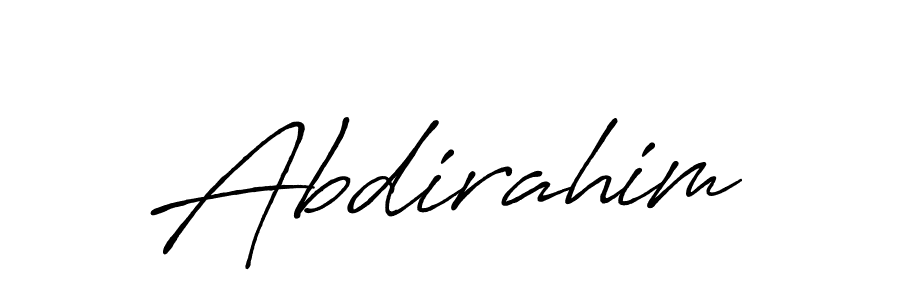 Also You can easily find your signature by using the search form. We will create Abdirahim name handwritten signature images for you free of cost using Antro_Vectra_Bolder sign style. Abdirahim signature style 7 images and pictures png