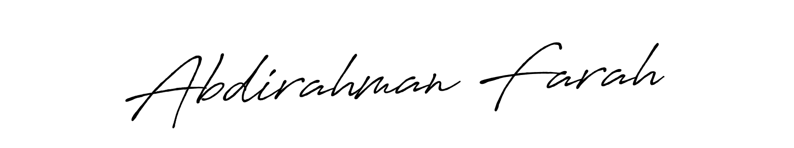 if you are searching for the best signature style for your name Abdirahman Farah. so please give up your signature search. here we have designed multiple signature styles  using Antro_Vectra_Bolder. Abdirahman Farah signature style 7 images and pictures png