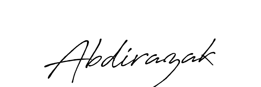 Also You can easily find your signature by using the search form. We will create Abdirazak name handwritten signature images for you free of cost using Antro_Vectra_Bolder sign style. Abdirazak signature style 7 images and pictures png