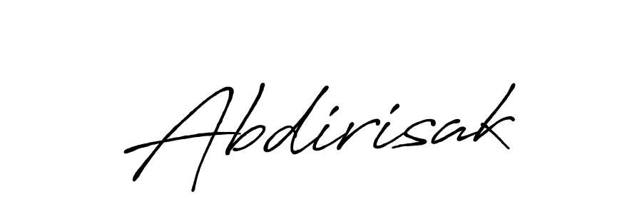 How to make Abdirisak name signature. Use Antro_Vectra_Bolder style for creating short signs online. This is the latest handwritten sign. Abdirisak signature style 7 images and pictures png