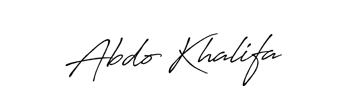 Abdo Khalifa stylish signature style. Best Handwritten Sign (Antro_Vectra_Bolder) for my name. Handwritten Signature Collection Ideas for my name Abdo Khalifa. Abdo Khalifa signature style 7 images and pictures png