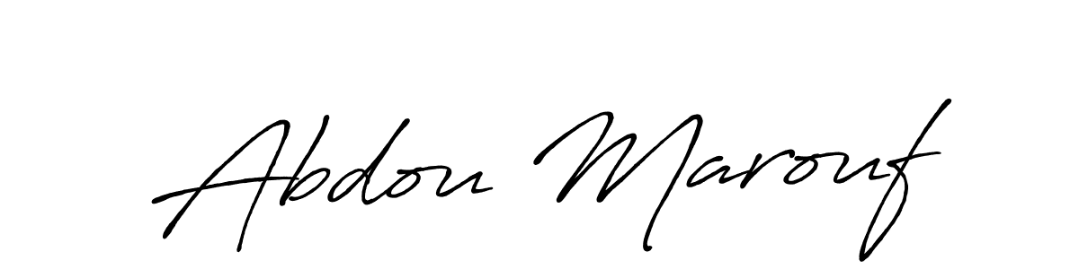 The best way (Antro_Vectra_Bolder) to make a short signature is to pick only two or three words in your name. The name Abdou Marouf include a total of six letters. For converting this name. Abdou Marouf signature style 7 images and pictures png