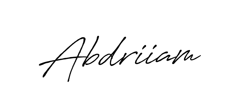 Also You can easily find your signature by using the search form. We will create Abdriiam name handwritten signature images for you free of cost using Antro_Vectra_Bolder sign style. Abdriiam signature style 7 images and pictures png