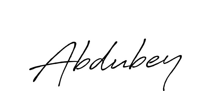 Create a beautiful signature design for name Abdubey. With this signature (Antro_Vectra_Bolder) fonts, you can make a handwritten signature for free. Abdubey signature style 7 images and pictures png