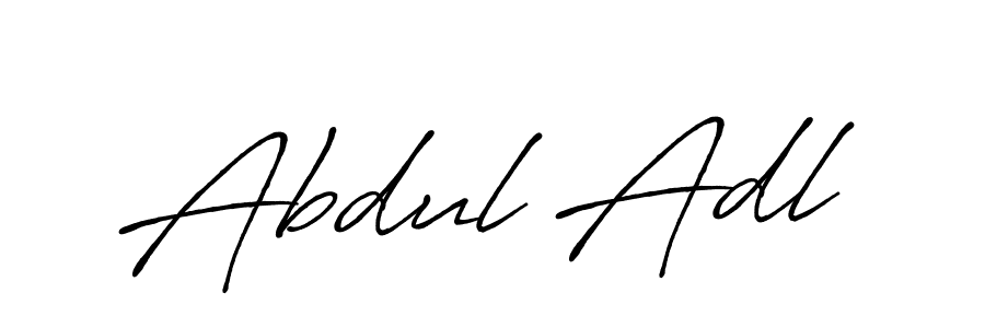 How to make Abdul Adl name signature. Use Antro_Vectra_Bolder style for creating short signs online. This is the latest handwritten sign. Abdul Adl signature style 7 images and pictures png