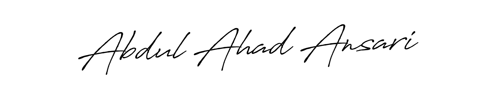 You should practise on your own different ways (Antro_Vectra_Bolder) to write your name (Abdul Ahad Ansari) in signature. don't let someone else do it for you. Abdul Ahad Ansari signature style 7 images and pictures png