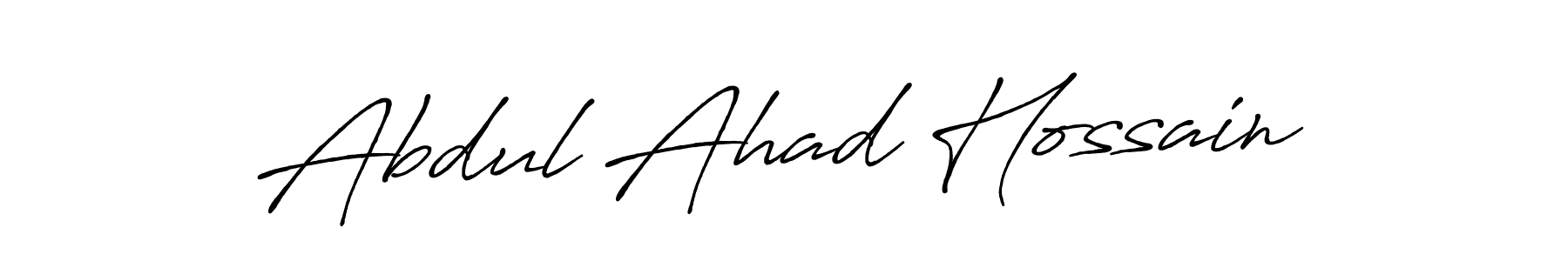 Design your own signature with our free online signature maker. With this signature software, you can create a handwritten (Antro_Vectra_Bolder) signature for name Abdul Ahad Hossain. Abdul Ahad Hossain signature style 7 images and pictures png