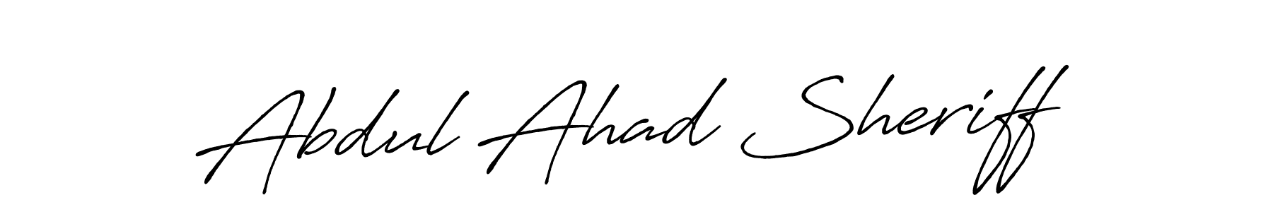 Abdul Ahad Sheriff stylish signature style. Best Handwritten Sign (Antro_Vectra_Bolder) for my name. Handwritten Signature Collection Ideas for my name Abdul Ahad Sheriff. Abdul Ahad Sheriff signature style 7 images and pictures png