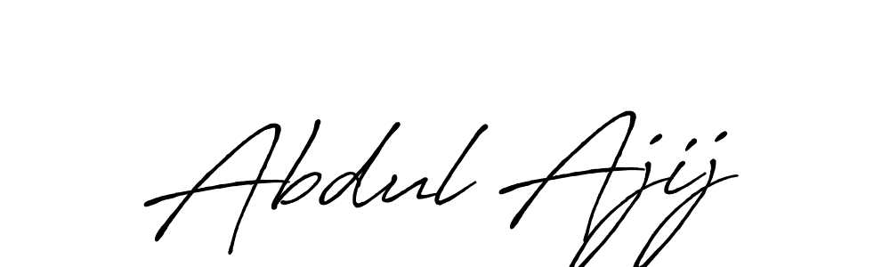 How to make Abdul Ajij name signature. Use Antro_Vectra_Bolder style for creating short signs online. This is the latest handwritten sign. Abdul Ajij signature style 7 images and pictures png