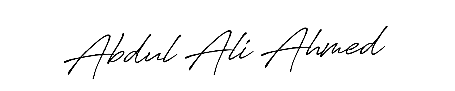 Use a signature maker to create a handwritten signature online. With this signature software, you can design (Antro_Vectra_Bolder) your own signature for name Abdul Ali Ahmed. Abdul Ali Ahmed signature style 7 images and pictures png