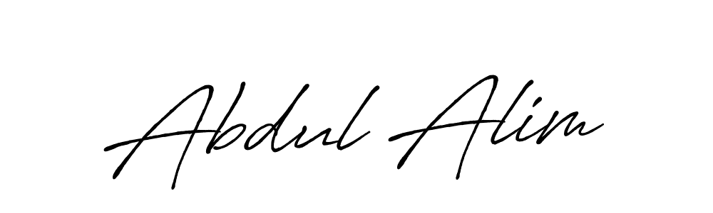 Design your own signature with our free online signature maker. With this signature software, you can create a handwritten (Antro_Vectra_Bolder) signature for name Abdul Alim. Abdul Alim signature style 7 images and pictures png
