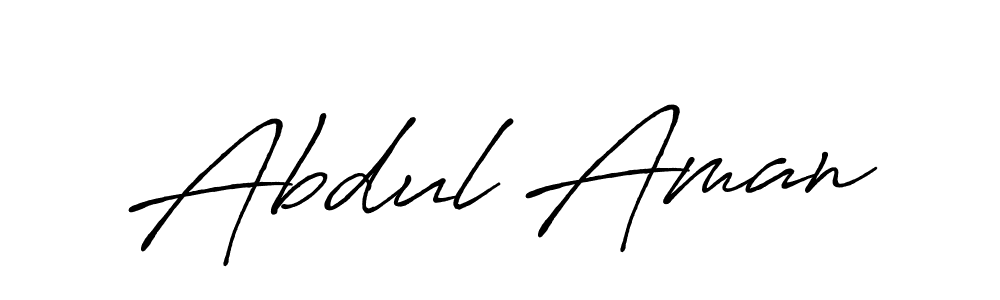 Design your own signature with our free online signature maker. With this signature software, you can create a handwritten (Antro_Vectra_Bolder) signature for name Abdul Aman. Abdul Aman signature style 7 images and pictures png