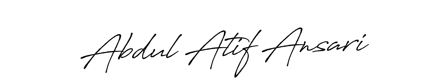How to make Abdul Atif Ansari signature? Antro_Vectra_Bolder is a professional autograph style. Create handwritten signature for Abdul Atif Ansari name. Abdul Atif Ansari signature style 7 images and pictures png