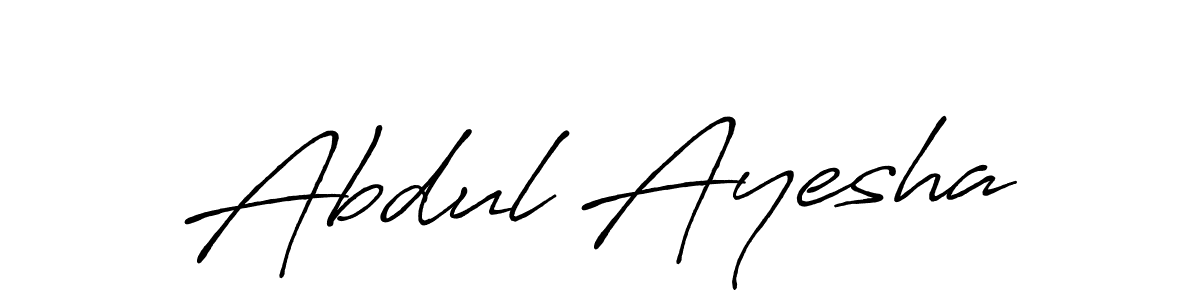 Also we have Abdul Ayesha name is the best signature style. Create professional handwritten signature collection using Antro_Vectra_Bolder autograph style. Abdul Ayesha signature style 7 images and pictures png