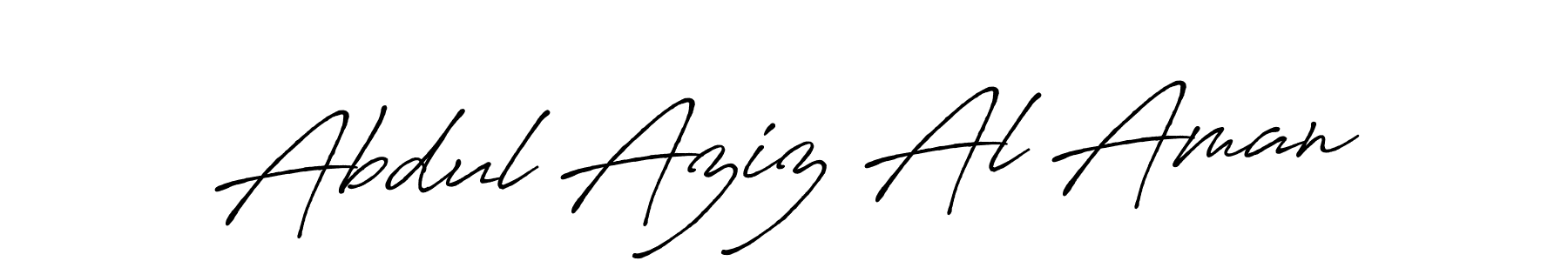 Use a signature maker to create a handwritten signature online. With this signature software, you can design (Antro_Vectra_Bolder) your own signature for name Abdul Aziz Al Aman. Abdul Aziz Al Aman signature style 7 images and pictures png
