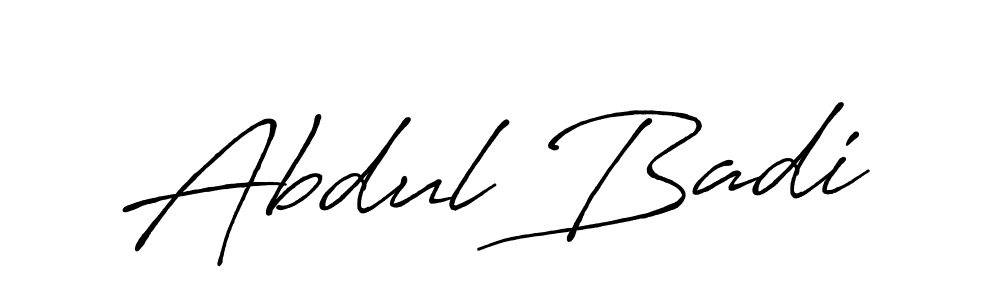 Make a beautiful signature design for name Abdul Badi. With this signature (Antro_Vectra_Bolder) style, you can create a handwritten signature for free. Abdul Badi signature style 7 images and pictures png