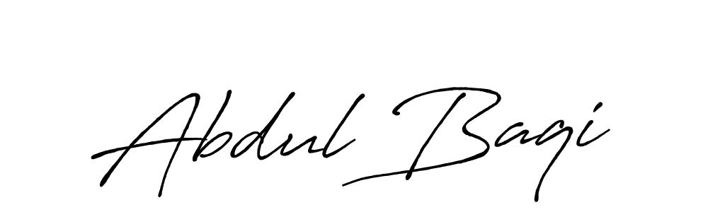 It looks lik you need a new signature style for name Abdul Baqi. Design unique handwritten (Antro_Vectra_Bolder) signature with our free signature maker in just a few clicks. Abdul Baqi signature style 7 images and pictures png