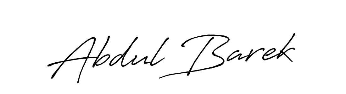 How to make Abdul Barek name signature. Use Antro_Vectra_Bolder style for creating short signs online. This is the latest handwritten sign. Abdul Barek signature style 7 images and pictures png