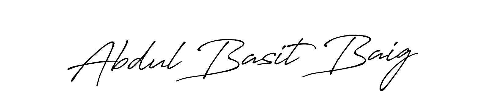 Abdul Basit Baig stylish signature style. Best Handwritten Sign (Antro_Vectra_Bolder) for my name. Handwritten Signature Collection Ideas for my name Abdul Basit Baig. Abdul Basit Baig signature style 7 images and pictures png