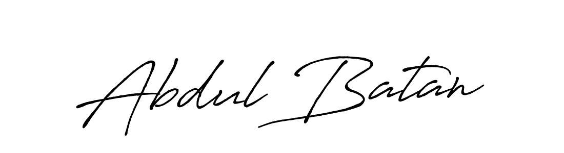 Design your own signature with our free online signature maker. With this signature software, you can create a handwritten (Antro_Vectra_Bolder) signature for name Abdul Batan. Abdul Batan signature style 7 images and pictures png