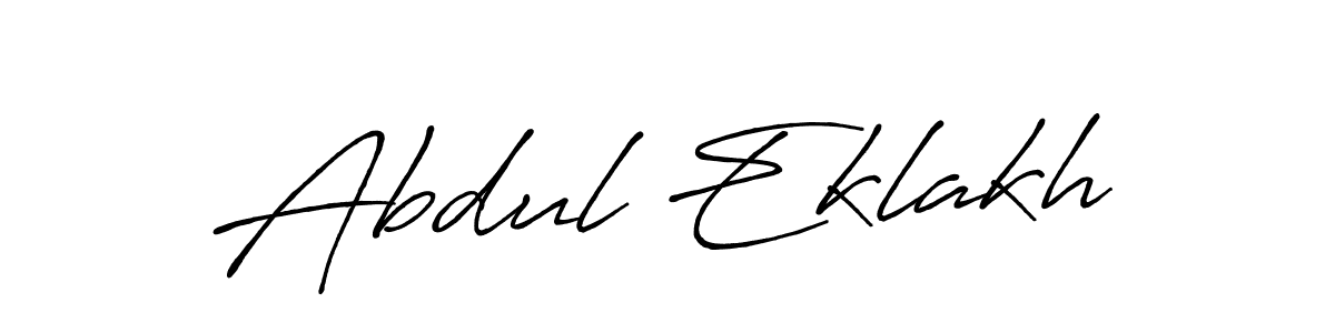 Also we have Abdul Eklakh name is the best signature style. Create professional handwritten signature collection using Antro_Vectra_Bolder autograph style. Abdul Eklakh signature style 7 images and pictures png