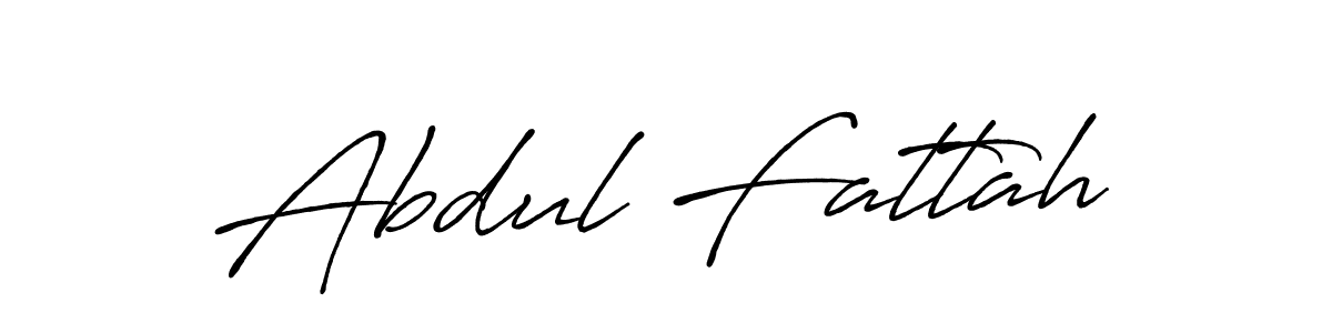 How to make Abdul Fattah name signature. Use Antro_Vectra_Bolder style for creating short signs online. This is the latest handwritten sign. Abdul Fattah signature style 7 images and pictures png