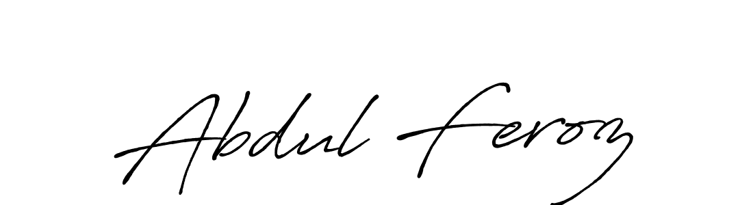 It looks lik you need a new signature style for name Abdul Feroz. Design unique handwritten (Antro_Vectra_Bolder) signature with our free signature maker in just a few clicks. Abdul Feroz signature style 7 images and pictures png