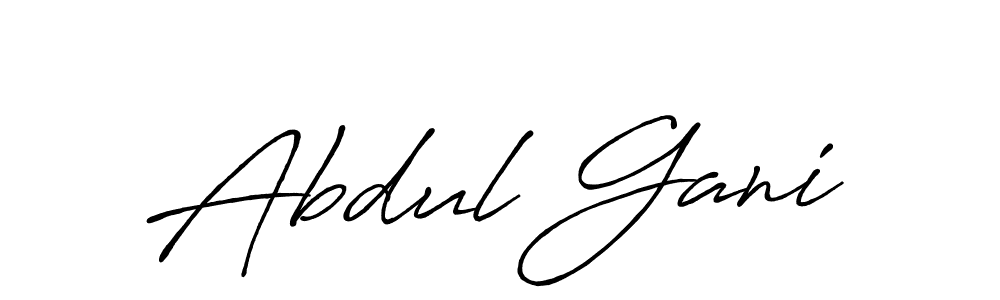 Use a signature maker to create a handwritten signature online. With this signature software, you can design (Antro_Vectra_Bolder) your own signature for name Abdul Gani. Abdul Gani signature style 7 images and pictures png