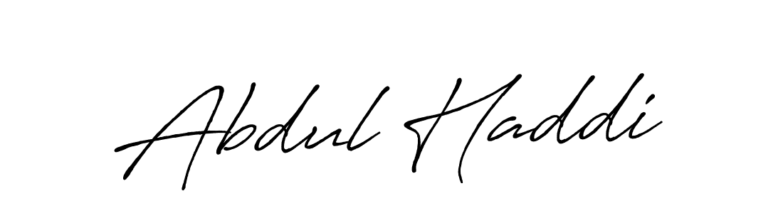 Design your own signature with our free online signature maker. With this signature software, you can create a handwritten (Antro_Vectra_Bolder) signature for name Abdul Haddi. Abdul Haddi signature style 7 images and pictures png