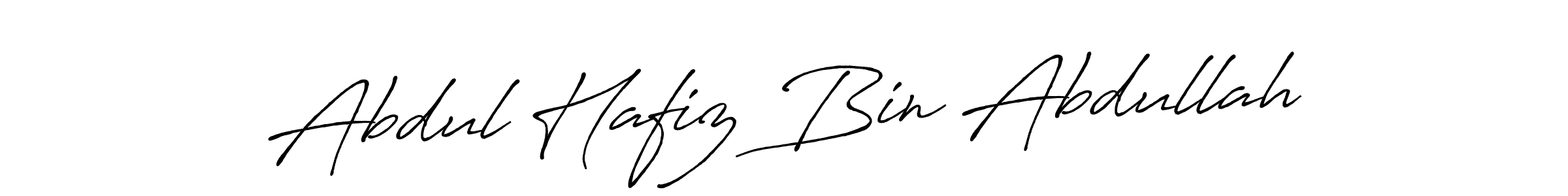 Make a beautiful signature design for name Abdul Hafiz Bin Abdullah. With this signature (Antro_Vectra_Bolder) style, you can create a handwritten signature for free. Abdul Hafiz Bin Abdullah signature style 7 images and pictures png