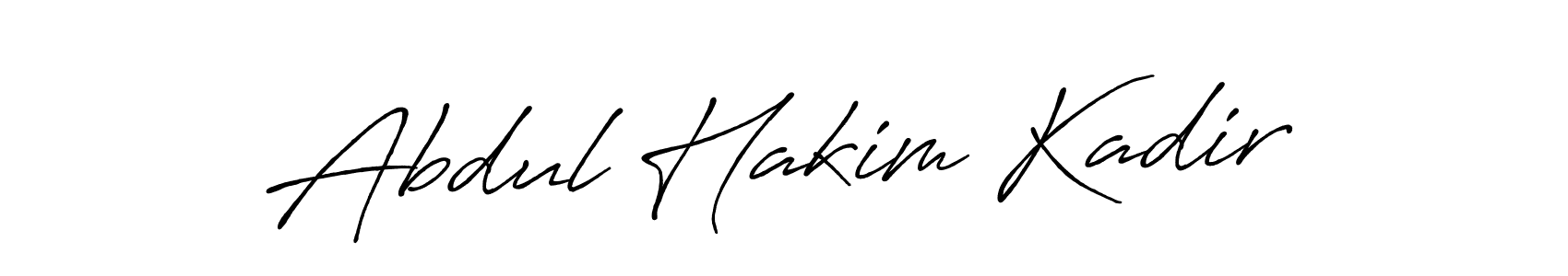 Make a beautiful signature design for name Abdul Hakim Kadir. With this signature (Antro_Vectra_Bolder) style, you can create a handwritten signature for free. Abdul Hakim Kadir signature style 7 images and pictures png