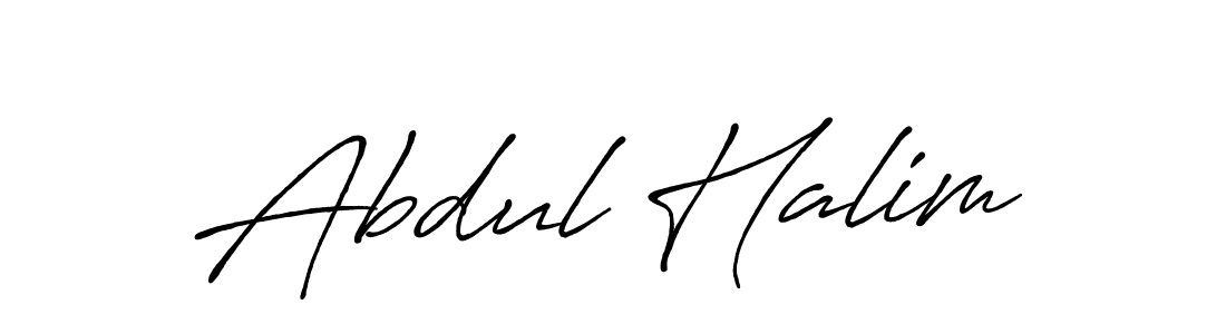 Use a signature maker to create a handwritten signature online. With this signature software, you can design (Antro_Vectra_Bolder) your own signature for name Abdul Halim. Abdul Halim signature style 7 images and pictures png