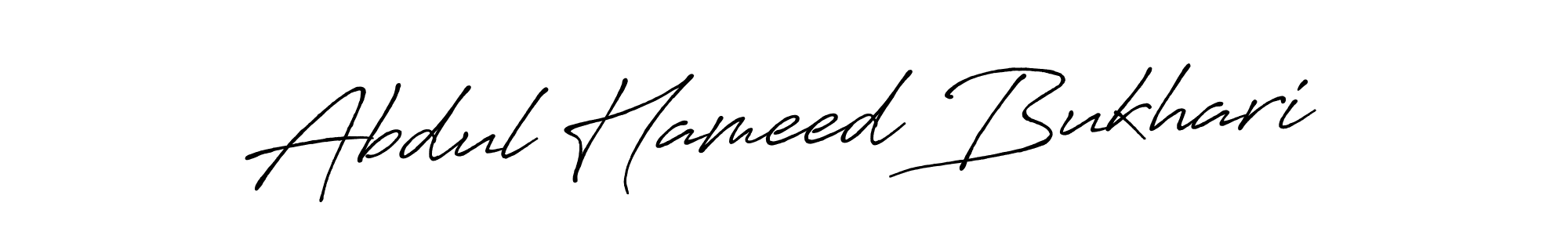 Make a beautiful signature design for name Abdul Hameed Bukhari. With this signature (Antro_Vectra_Bolder) style, you can create a handwritten signature for free. Abdul Hameed Bukhari signature style 7 images and pictures png