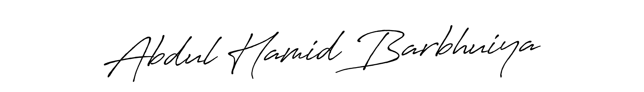 Use a signature maker to create a handwritten signature online. With this signature software, you can design (Antro_Vectra_Bolder) your own signature for name Abdul Hamid Barbhuiya. Abdul Hamid Barbhuiya signature style 7 images and pictures png