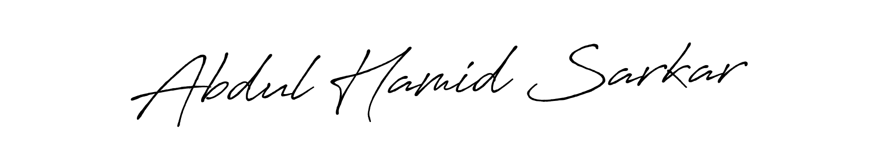 Abdul Hamid Sarkar stylish signature style. Best Handwritten Sign (Antro_Vectra_Bolder) for my name. Handwritten Signature Collection Ideas for my name Abdul Hamid Sarkar. Abdul Hamid Sarkar signature style 7 images and pictures png
