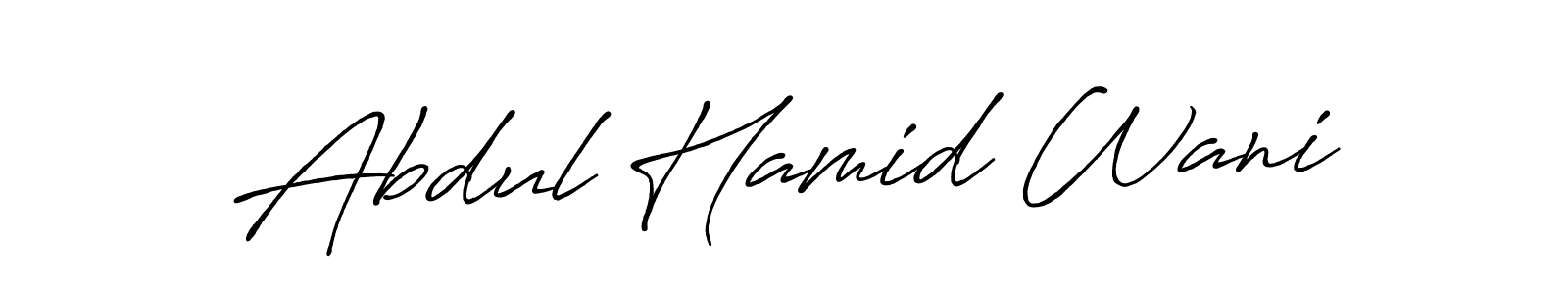 Make a beautiful signature design for name Abdul Hamid Wani. Use this online signature maker to create a handwritten signature for free. Abdul Hamid Wani signature style 7 images and pictures png