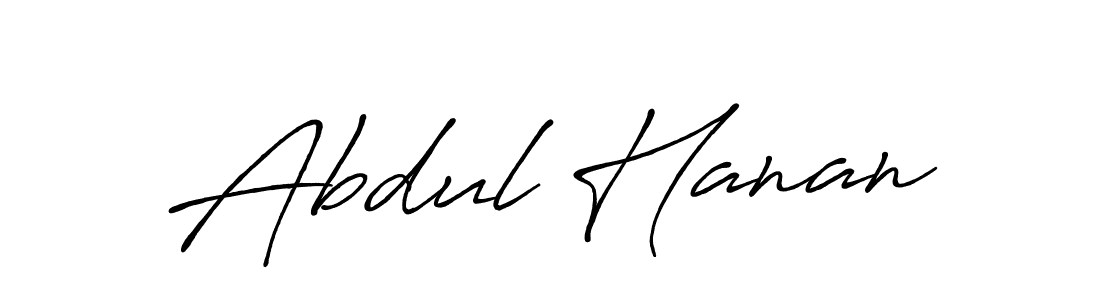 It looks lik you need a new signature style for name Abdul Hanan. Design unique handwritten (Antro_Vectra_Bolder) signature with our free signature maker in just a few clicks. Abdul Hanan signature style 7 images and pictures png